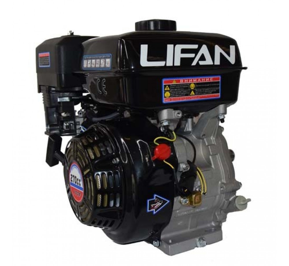 Двигатель-Lifan 177F (вал 25мм, 80x80) 9лс