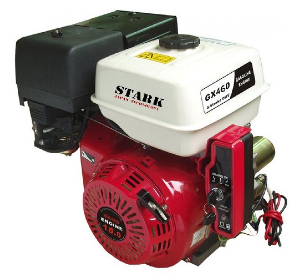 Двигатель STARK GX460E S(шлицевой вал 25мм) 18 лс + электростартер