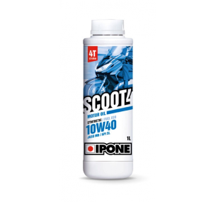 800383 Масло IPONE Scoot 4 10W40 моторное, Synthetic для четырехтактных двигателей скутеров,1 литр