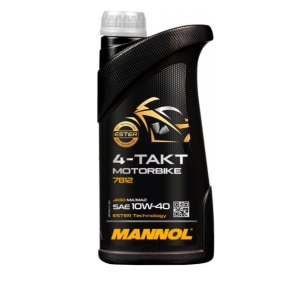 MANNOL 4-Takt Motorbike SAE 10W-40 / Масло моторное синтетическое для мотоциклов 1л (ЛИТВА)