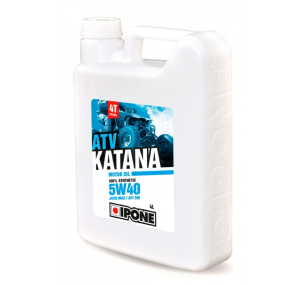 800164 Масло IPONE KATANA ATV 5W40 моторное,100% Synthetic для четырехтактных двигателей квадроциклов,4 литра