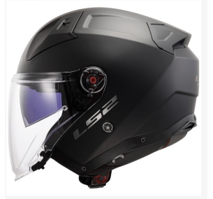 Мотоциклетный шлем LS2 OF603 INFINITY II SOLID MATT BLACK-06 (XXL)