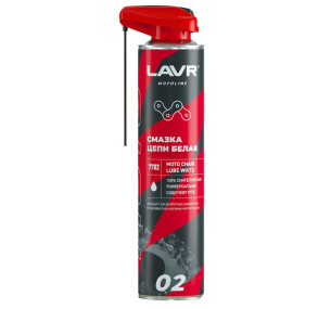 Ln7702 LAVR motoline Смазка цепи белая (520мл), страна происх. РОССИЯ