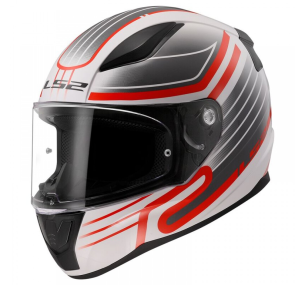 Мотошлем LS2 FF353 Rapid 2 Circuit (XL, белый/красный)