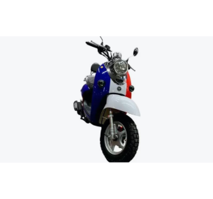 Скутер VMC RETRO BY49QT-2A 49 cм3 Серия N1500, сигнализация, кофр, 220911 RED/WHITE/BLUE