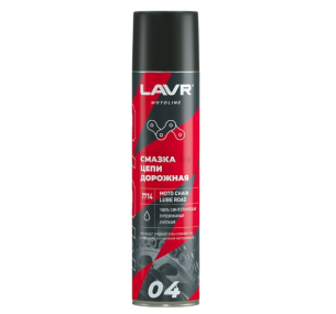 Ln7714 LAVR motoline Смазка цепи дорожная (400мл), страна происх. РОССИЯ