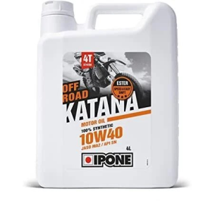 800368 Масло IPONE KATANA OFF ROAD 10W40 моторное для мотоциклов, 100% Synthetic with Ester, 4 литра