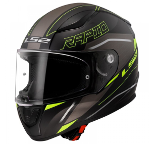 Мотошлем LS2 FF353 Rapid 2 Rokku (XL, черный матовый/желтый)