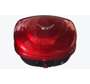 Багажник-кофр для мотоцикла AVM 818 красный LED