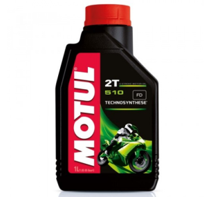 113194 Масло Motul 510 2T моторное полусинтетическое для двухтактных двигателей мотоциклов, 1 литр, страна происх. ВЬЕТНАМ