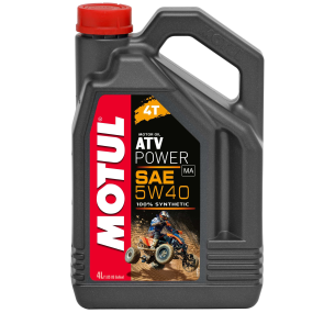 Масло Motul ATV POWER 4T 5W40 моторное,100% синтетическое для четырехтактных двигателей квадрациклов,4 литра