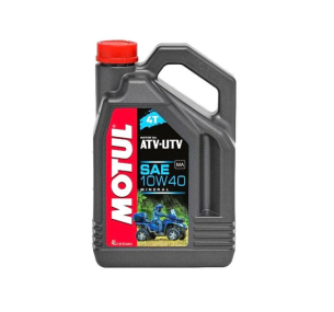 Масло Motul ATV-UTV MINERAL 4T 10W40 моторное, минеральное для четырехтактных двигателей квадрациклов,4 литра