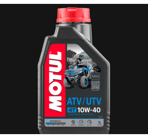 Масло Motul ATV-UTV MINERAL 4T 10W40 моторное,полусинтетическое для четырехтактных двигателей квадрациклов,1 литр