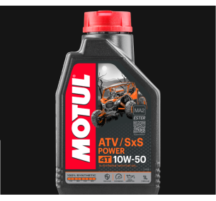 Масло Motul ATV-SXS POWER 4T 10W50 моторное синтетическое для четырехтактных двигателей квадрациклов,1 литр