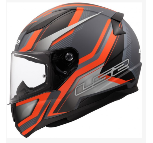 МОТОЦИКЛЕТНЫЙ ШЛЕМ LS2 FF353 RAPID II FLITZ ORANGE GREY-06 (L)