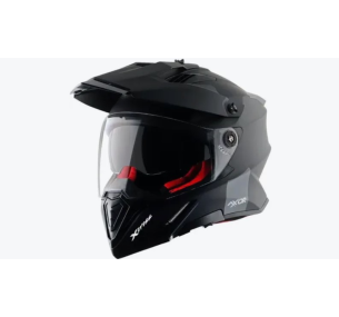 Шлем AXOR X-CROSS DUAL VISOR-E DKR, цвет чёрный матовый (ХL)