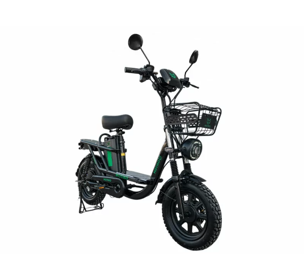 Электровелосипед MOTIKO V5 PRO Черно/зеленый Электровелосипед MOTIKO V5 PRO Черно/зеленый