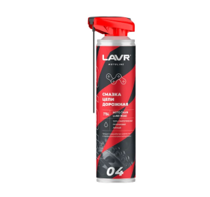 Ln7704 LAVR motoline Смазка цепи дорожная (520мл), страна происх. РОССИЯ