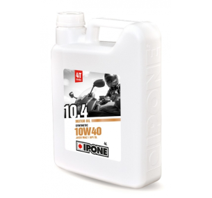 800054 Масло IPONE 10.4 10W40 моторное, Synthetic для четырехтактных двигателей мотоциклов, 4 литра