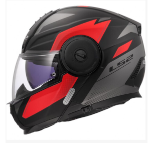 МОТОЦИКЛЕТНЫЙ ШЛЕМ LS2 FF902 SCOPE II DURIA BLACK RED-06 (XL)