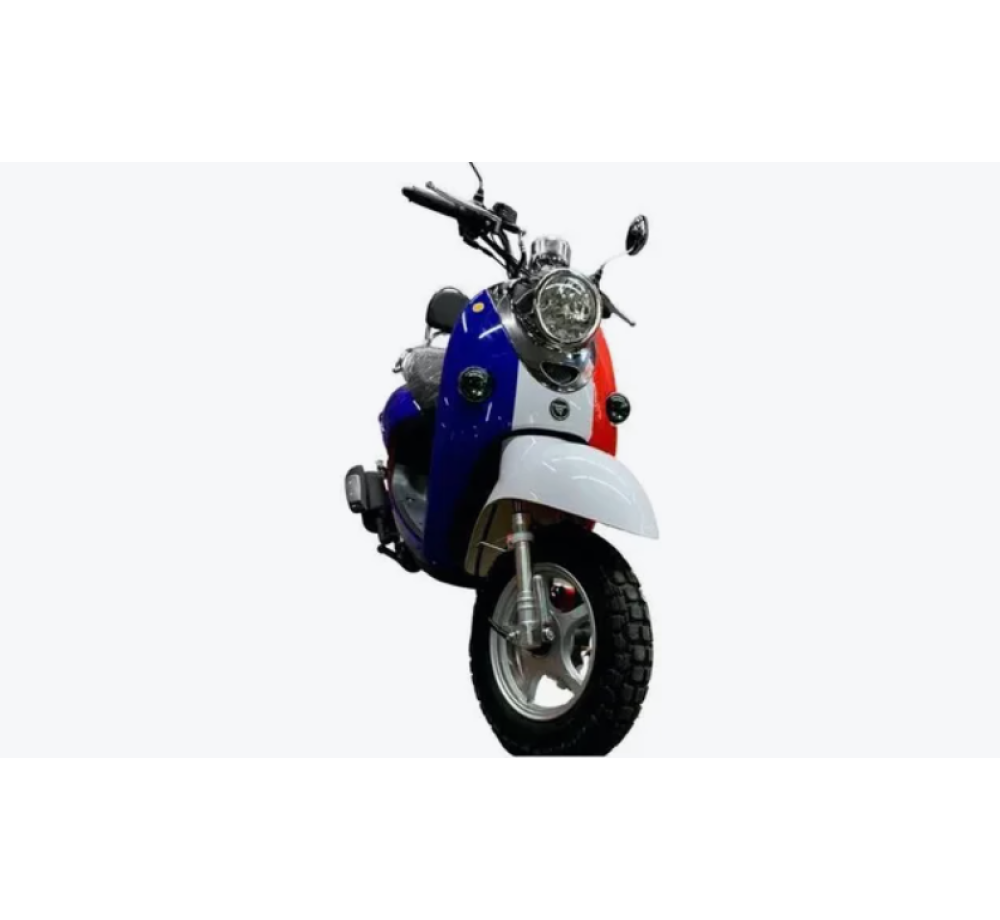 Скутер WHITE VMC RETRO 49 cм3 Серия N1500, сигнализация, кофр, 220911 RED BLUE Скутер WHITE VMC RETRO 49 cм3 Серия N1500, сигнализация, кофр, 220911 RED BLUE
