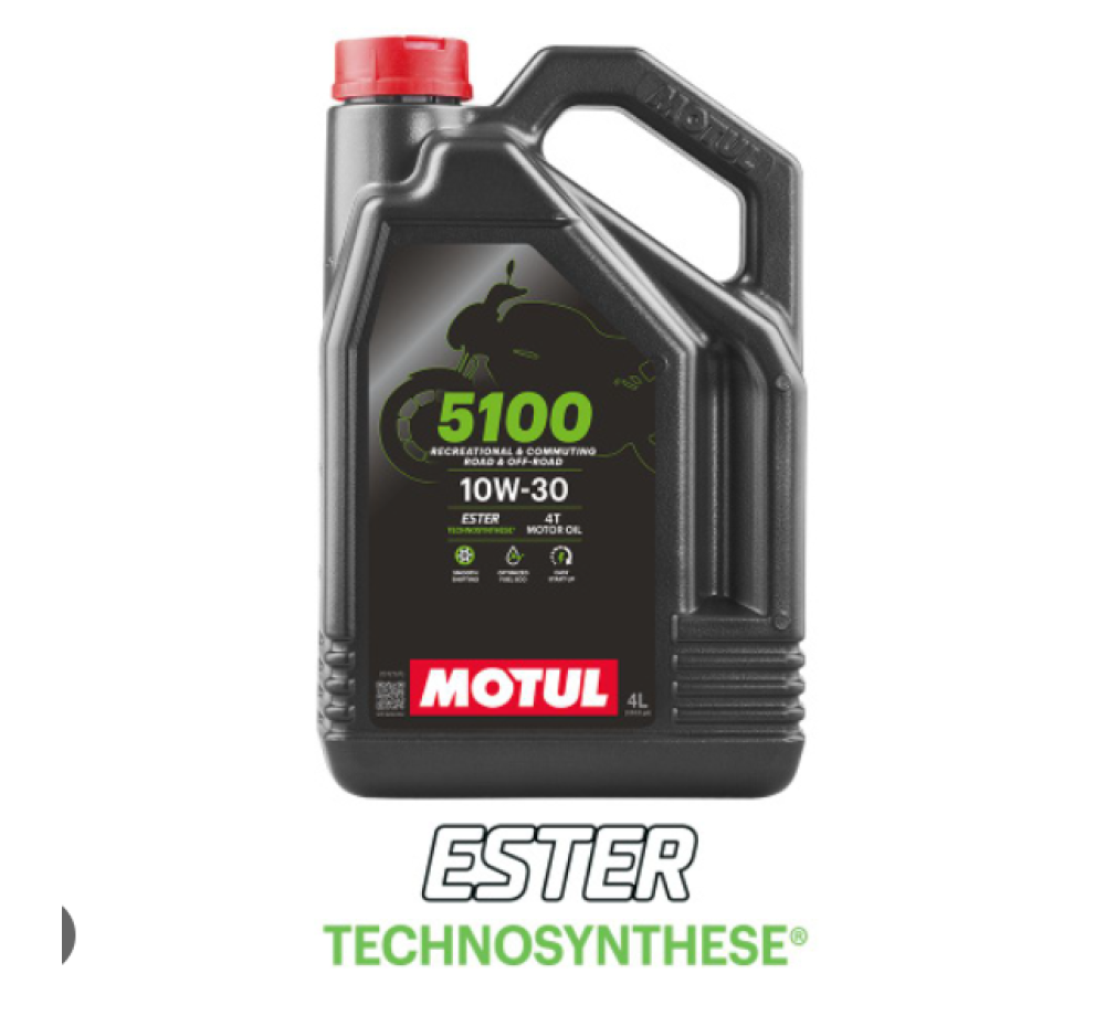 113177 Масло Motul 5100 10W30 4T моторное, полусинтетическое для четырехтактных двигателей мотоциклов, 4 литра, страна происх. ВЬЕТНАМ