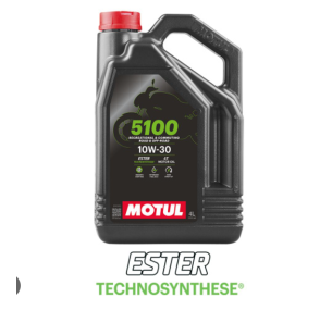 113177 Масло Motul 5100 10W30 4T моторное, полусинтетическое для четырехтактных двигателей мотоциклов, 4 литра, страна происх. ВЬЕТНАМ