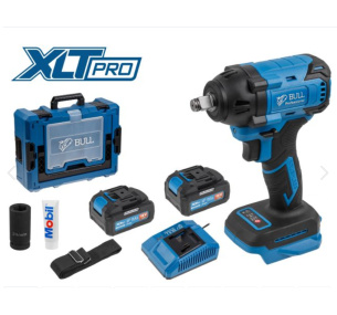 BULL Аккум. ударный гайковерт Xcase, XLTpro, БЕСЩЕТ., 18 В, 400 Н*м, 1/2