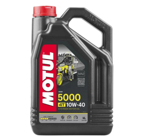 104056 Масло моторное Motul 5000 10W40 4T, получинтетическое 4 л. для мотоциклов 