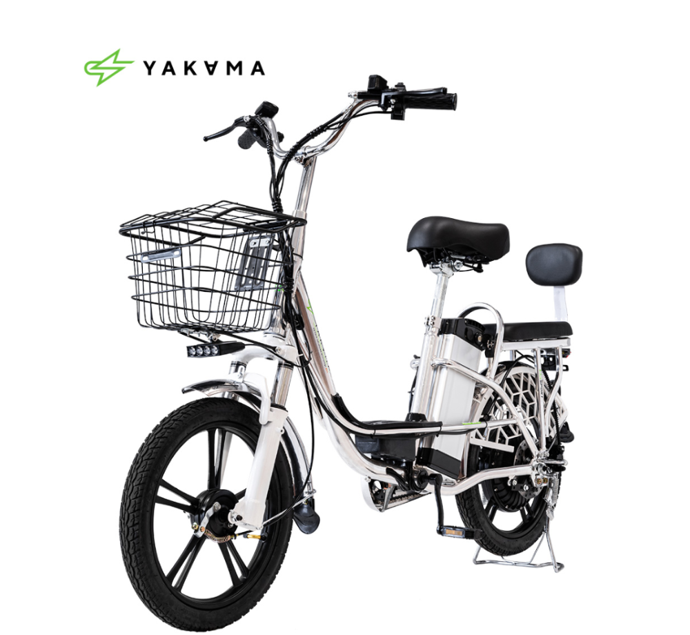 Электровелосипед Yakama R1 СЕРЕБРИСТЫЙ Страна производства: Китай