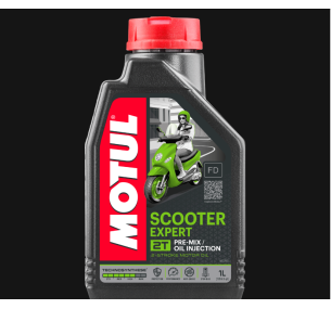 105880 Масло Motul Scooter Expert 2T моторное для двухтактных двигателей скутеров, 1 литр 