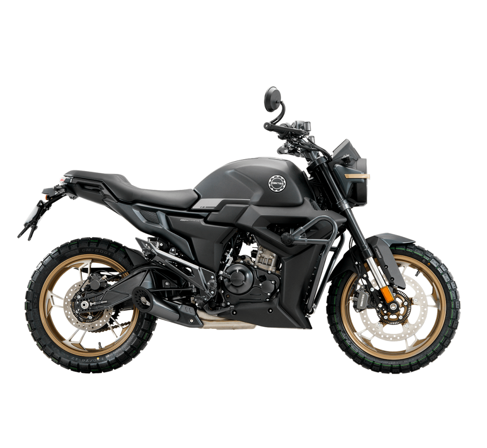 Мотоцикл ZONTES ZT125-G1 (4T ZT152MI EFI) 17/17 ПТС (черный/золотой, заводская упаковка, 1560537-796-9266)