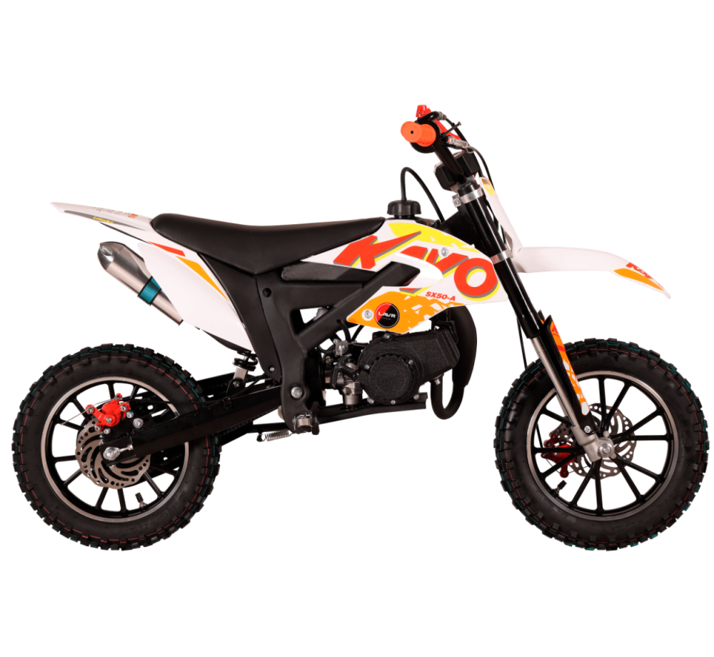 Питбайк детский KAYO SX50-A (2T 49 см3 ручной стартер 2026 г.)